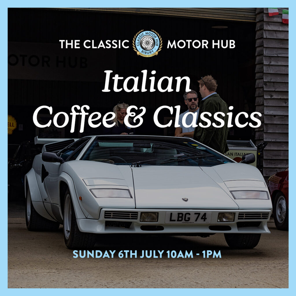 Italian coffee and classics at The Classic Motor Hub 